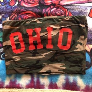 camo crop top ohio state
